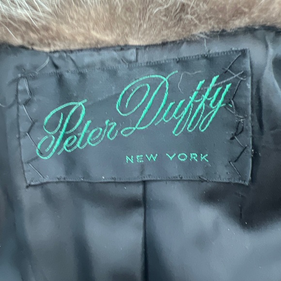 Peter Duffy RACCOON  vintage elegant long fur coat women’s size M/L - Picture 7 of 9